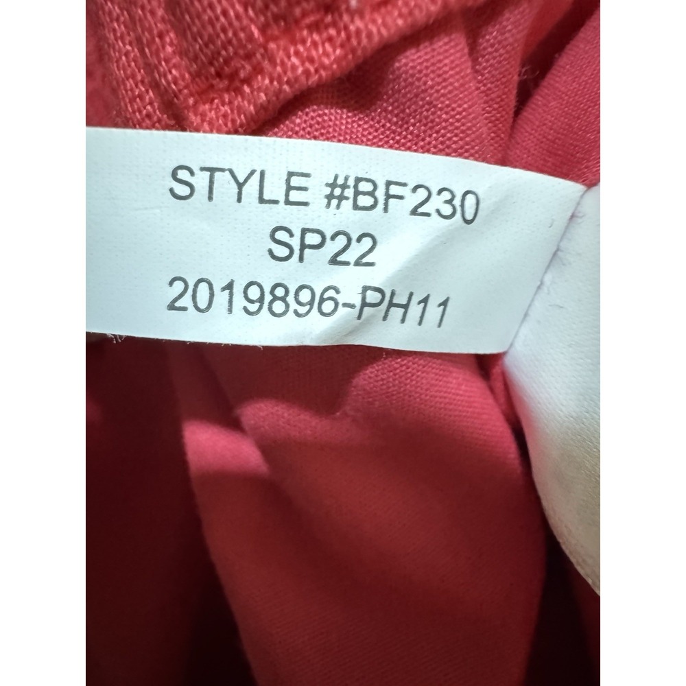 J. Crew Skirt Womens Size 16 Red Linen Blend Midi Pockets Preppy BF230 NEW - Picture 8 of 10